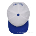 Groothandel dubbele kleur platte borduurwerk snapback cap